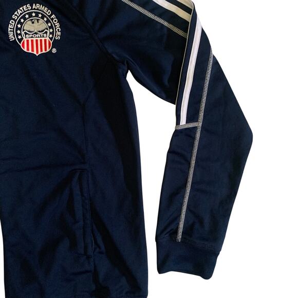 Adidas Womens Size L Full Zip United States Armed Forces Sports USA Track Jacket - Picture 13 of 15